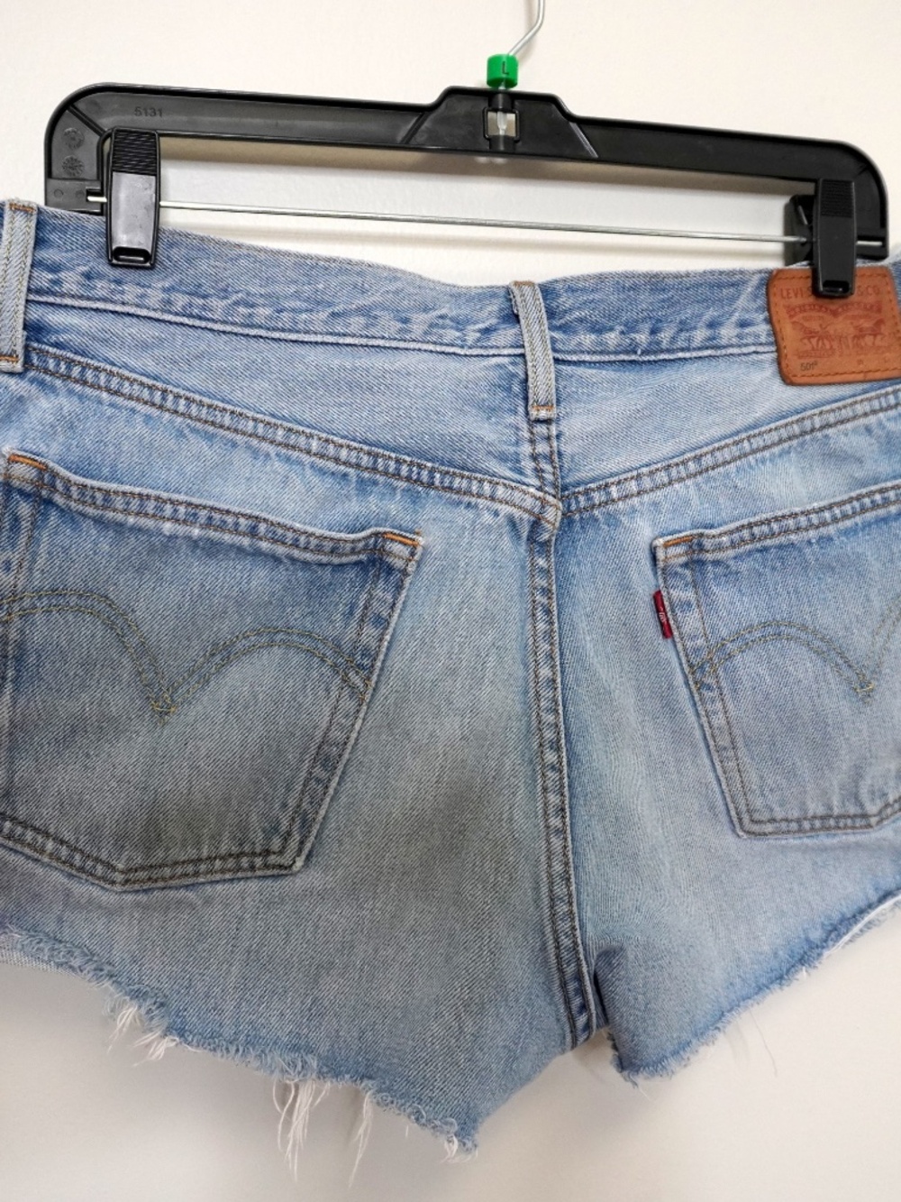 Levi's 501 Original cut-off denim shorts, Size 30 - Picture 2 of 5